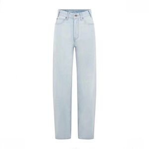 Celine Light Blue High-Rise Straight Jeans